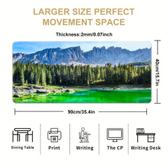 Large Nature Landscape Mouse Pad Non-slip Office Desk Pad