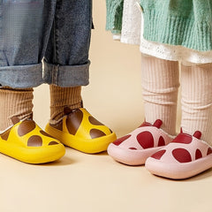 Cute Furry Animal House Shoes for Kids Non-Slip Soft Walking Shoes for Winter