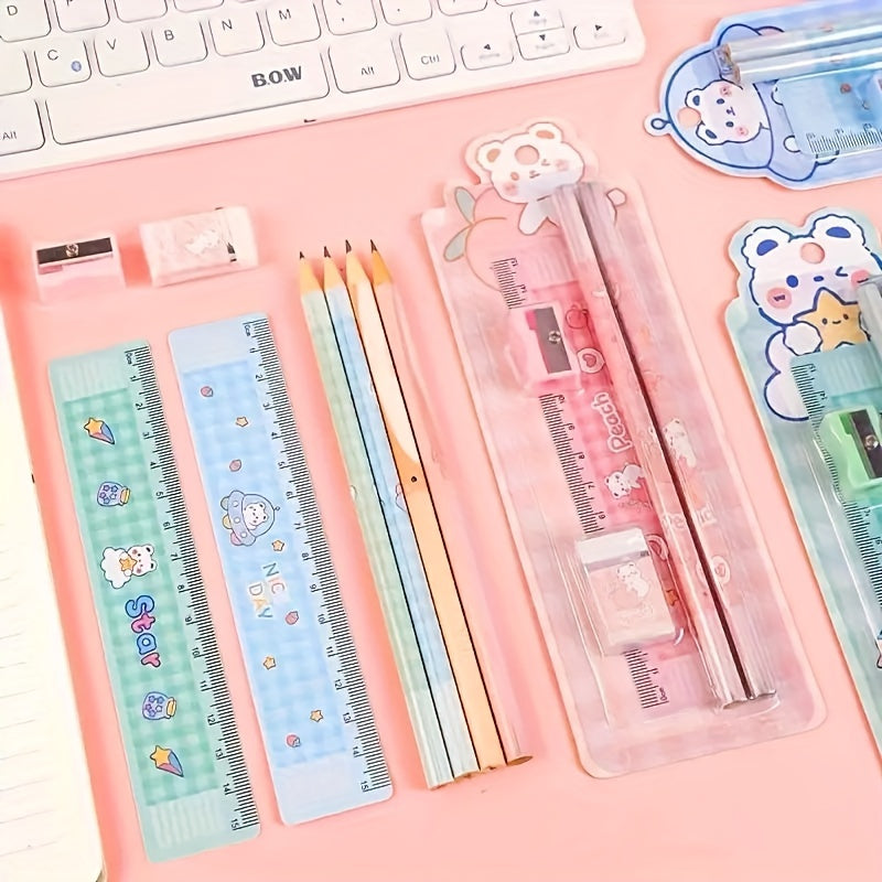 Student Stationery Set 5-in-1 Pencil Teacher Prize School Supplies