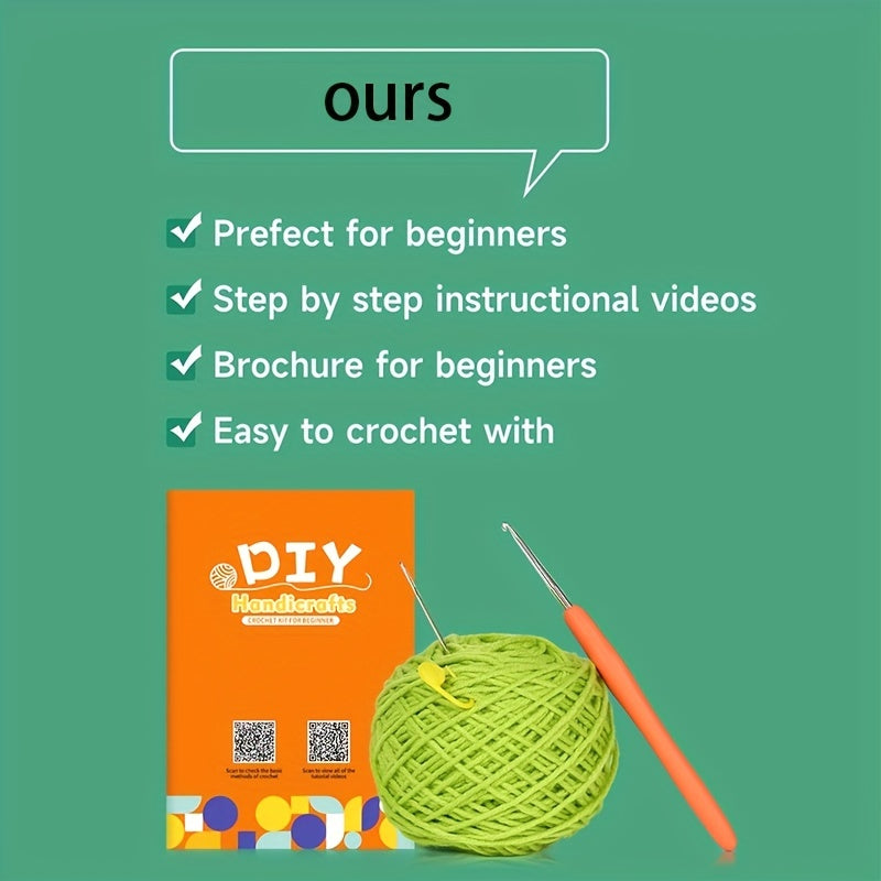 1pc Crochet DIY Wool Thread Pack Dark Cactus Ornament