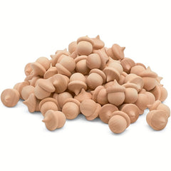 20pcs Wooden Acorns & Bowls for Crafts DIY Painting Christmas