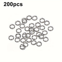 200pcs Stainless Steel Jump Rings for DIY Jewelry Making