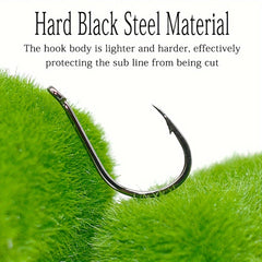 1000pcs High Carbon Steel Fishing Hooks 12 15 Barbed Fishhooks