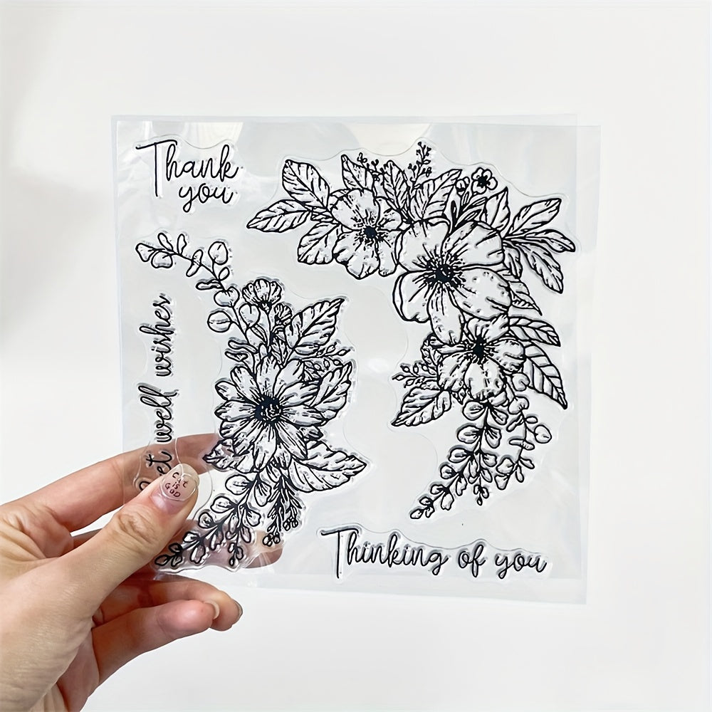 Cartoon Flower Silicone Stamp for Kids