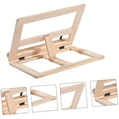 Wooden Four-Speed Adjustable Reading Rack Laptop Holder