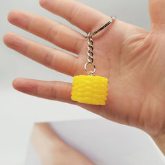 1pc Corn Model Keychain Keyring Bag Purse Charm Pendant