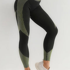 High Stretch Seamless Yoga Pants Slim Fit Running Workout Yoga Leggings Women's