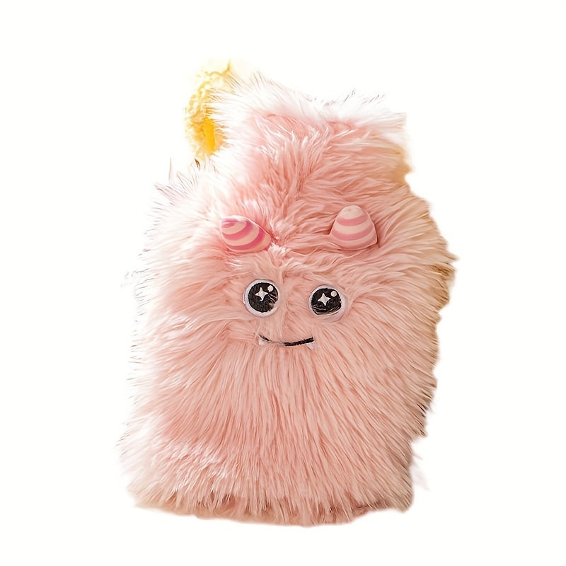 850ml Hot Water Bottle w/ Cartoon Plush Cover Hand Warmer for Winter