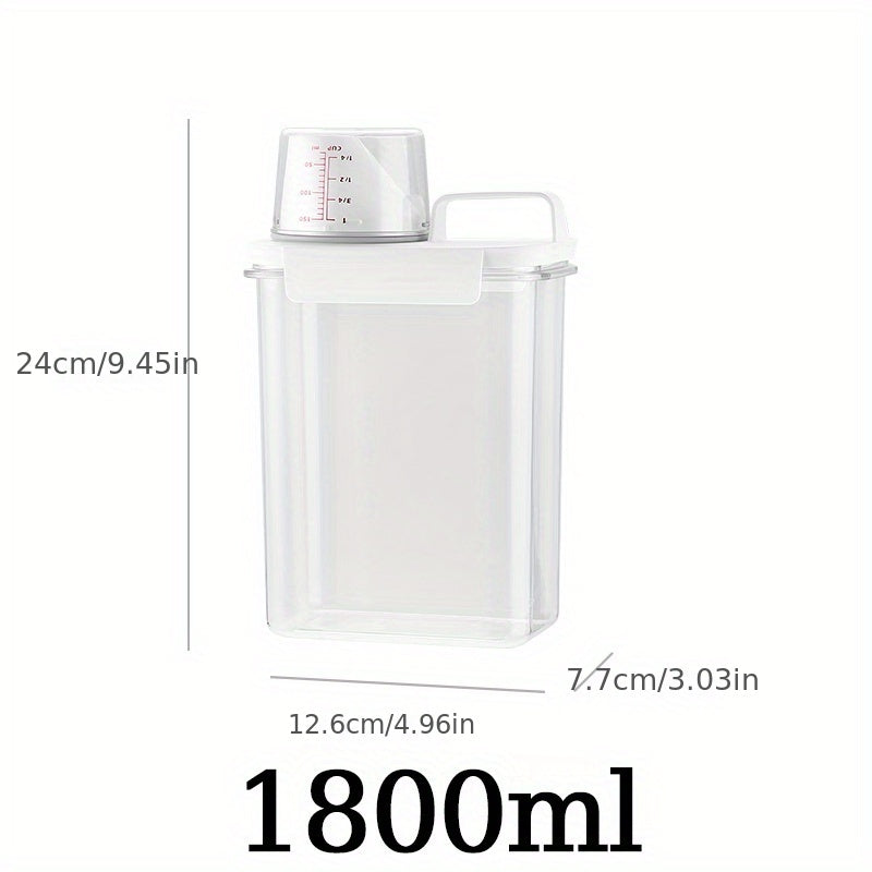 Airtight Laundry Detergent Container with Measuring Cup