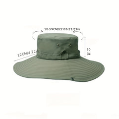 Men's Outdoor Oversized Brim Bucket Hat Sun Hat