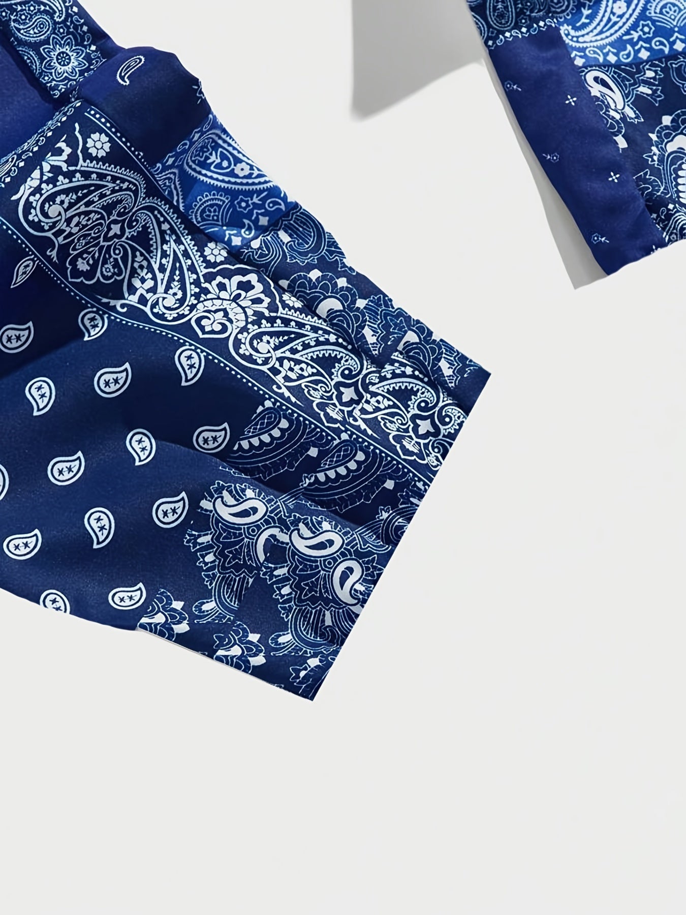 Paisley Bandana Pattern Drawstring Sweatpants Loose Fit Pants