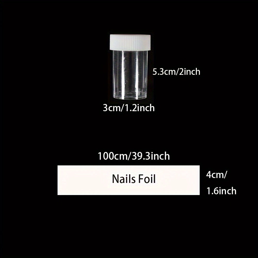 Glossy Glitter Acrylic Nail Foil Stickers Butterfly Spring Flower Designs