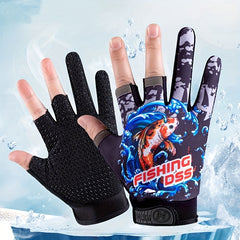Anti-slip Fishing Gloves Wear-resistant Fingerless Gloves