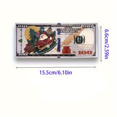 Christmas Paper Money Fan 100-600pcs Festive Santa Snowflakes Gift Boxes