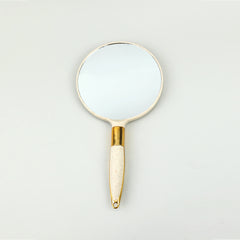 Portable Square Handle Makeup Mirror for Beauty Salons and Tattoos