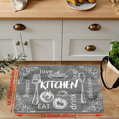 Soft Anti Fatigue Kitchen Rug Memory Foam Mat Non Slip Waterproof