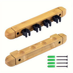 Wood Pool Cue Rack Wall Mount Billiard Cue Wall Rack