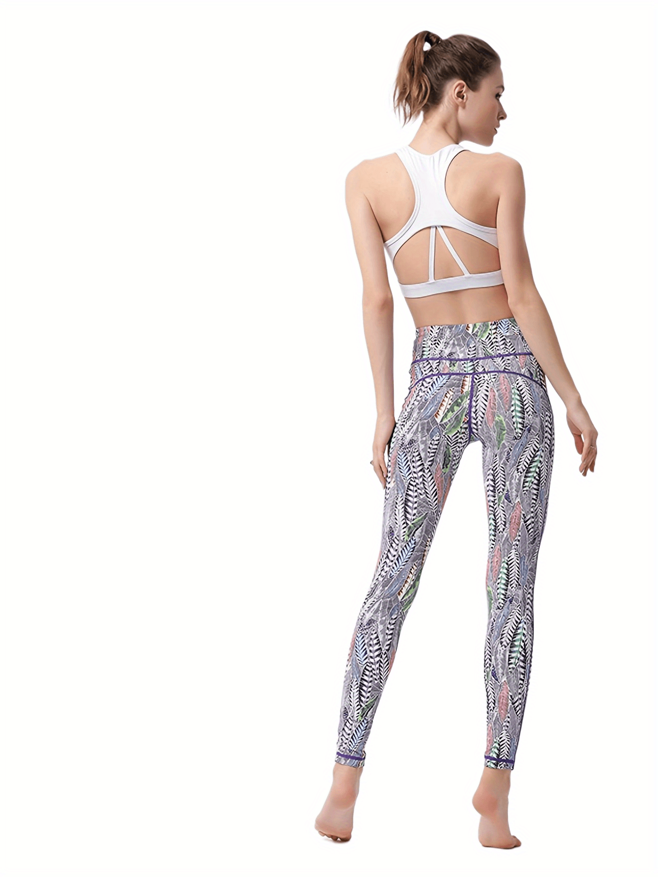Personality Printed Fitness Yoga Pants High Waist Slim Fit