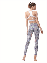 Personality Printed Fitness Yoga Pants High Waist Slim Fit