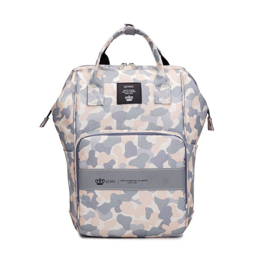 Waterproof Camouflage Diaper Bag Backpack Large Capacity for Moms