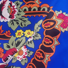 Boho Print Satin Scarf Silk Feeling Square Scarf