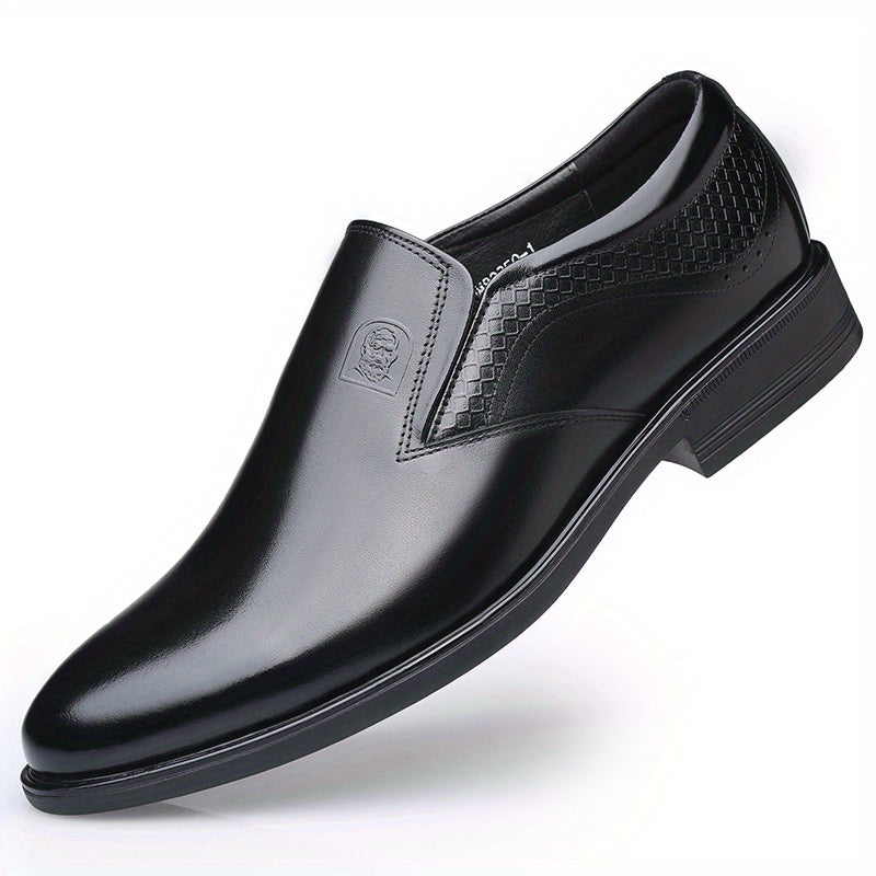 Men's Leather Loafer Shoes Comfy Slip On Dress Shoes