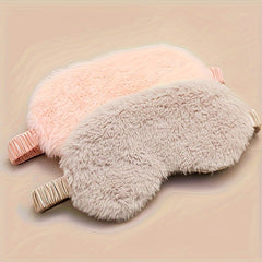 Soft Plush Blackout Blindfold Sleep Mask for Travel and Rest