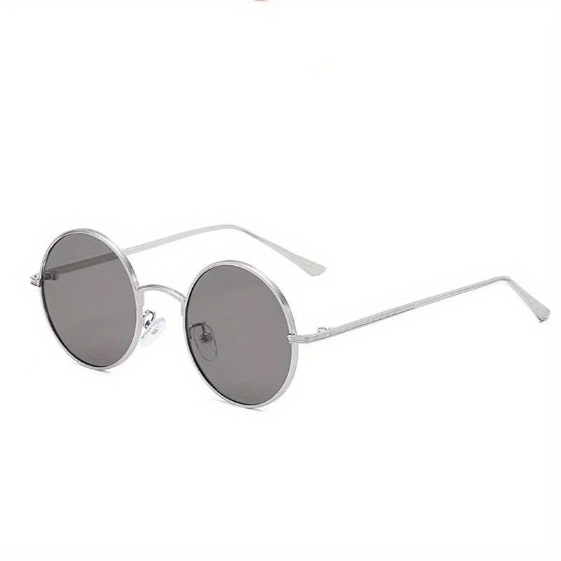 Men's Round Frame Sunglasses UV400 Hip Hop Sunglasses
