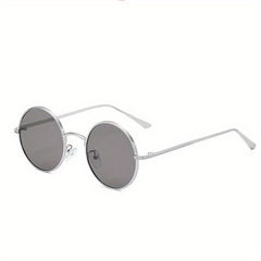 Men's Round Frame Sunglasses UV400 Hip Hop Sunglasses