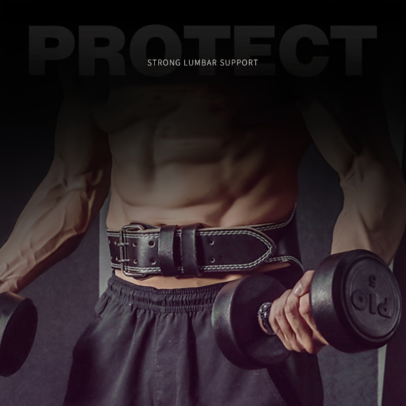 Heavy Duty PU Leather Weight Lifting Belt With Waist Support