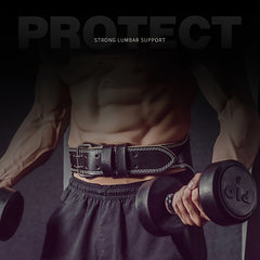 Heavy Duty PU Leather Weight Lifting Belt With Waist Support