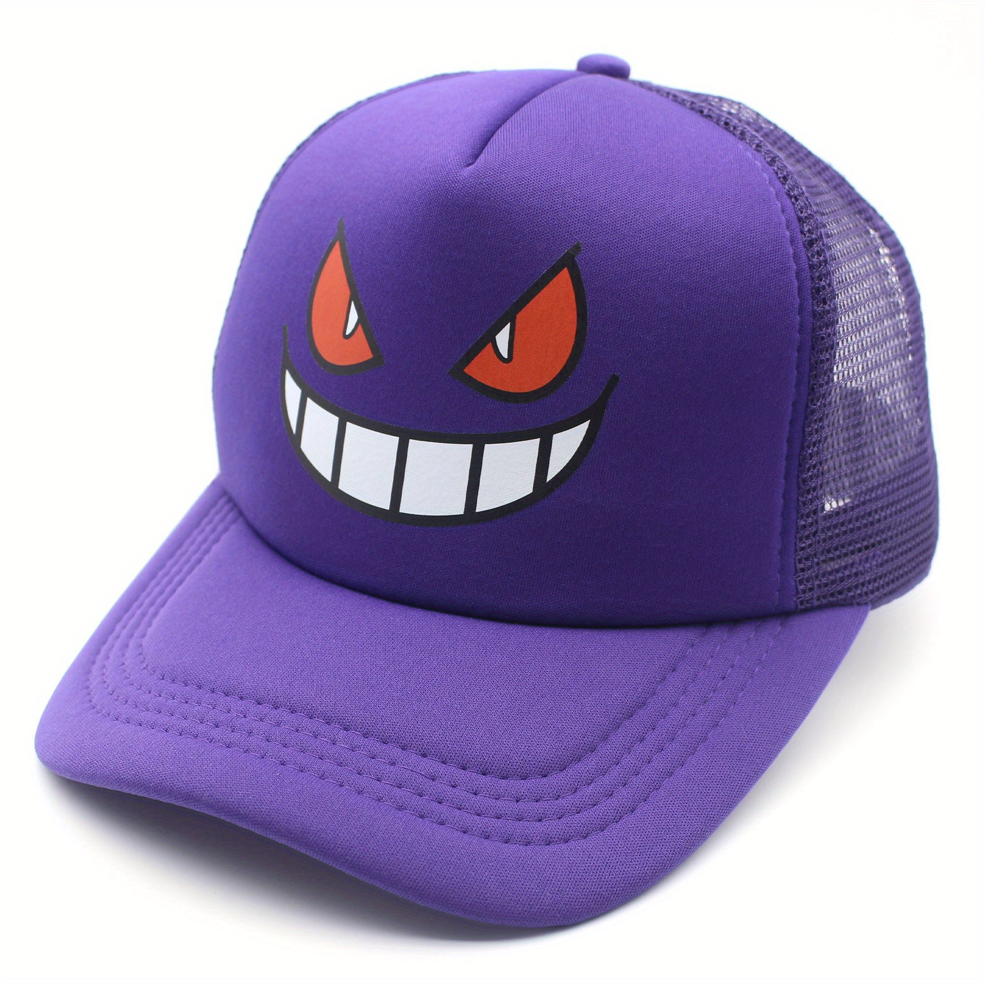 Anime Trucker Hat Baseball Caps Cartoon Funny Hat Adjustable Outdoor Mesh