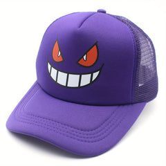 Anime Trucker Hat Baseball Caps Cartoon Funny Hat Adjustable Outdoor Mesh