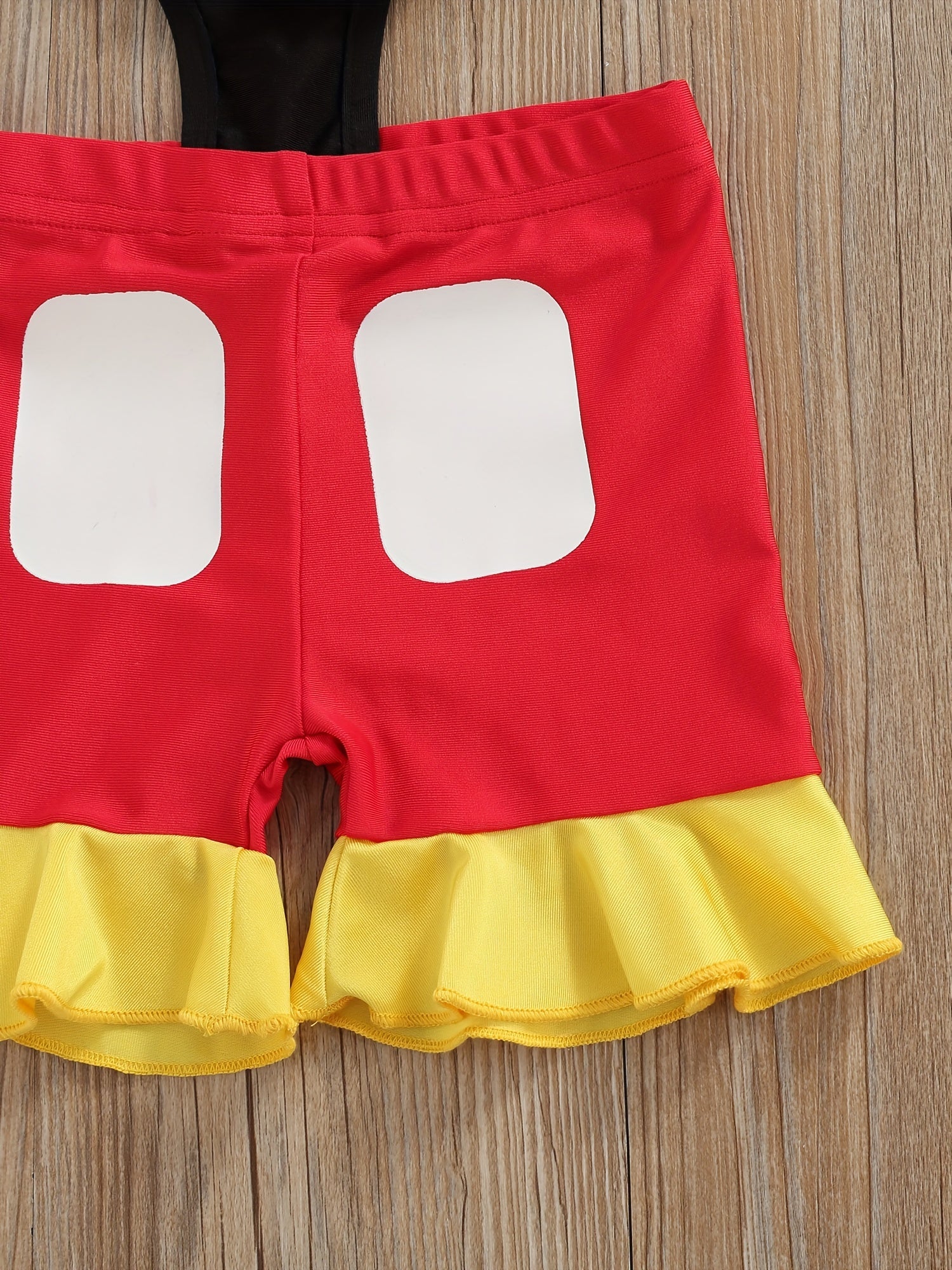 Toddler Girls Bow Cut Out Ruffle Trim Halter One Piece Swimsuit