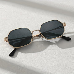 Geometric Metal Sunglasses Steampunk Props UV400