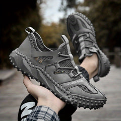 Men's Mesh Sandals Casual Non Slip Shoes Closed Toe Slip on Shoes