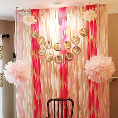 6 Rolls Crepe Paper Streamers Party Decoration 900cm