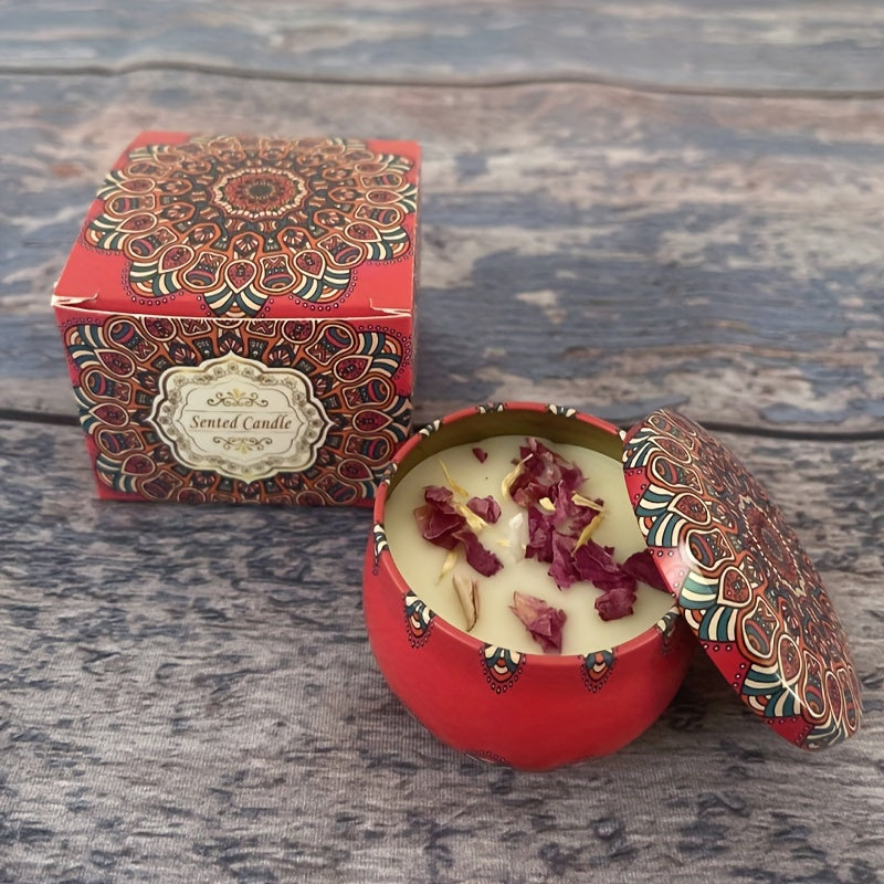 2-Pack 8oz Aromatherapy Candles Home Bath Yoga Scented Soy Wax Gift Set