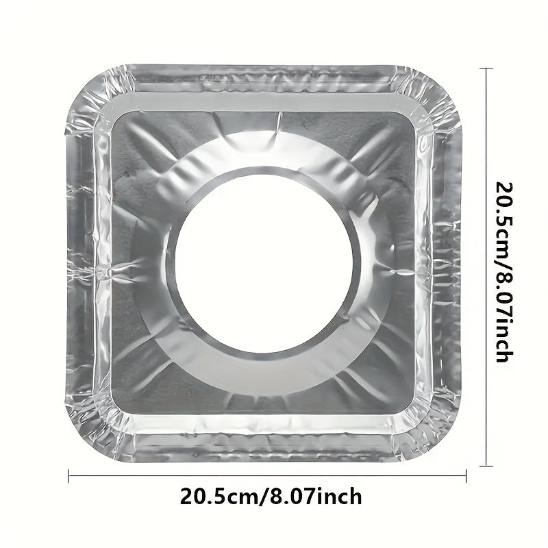 10pcs Disposable Aluminum Gas Stove Burner Cover Heat-Resistant Stove Lining
