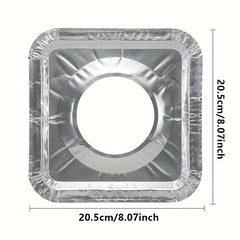 10pcs Disposable Aluminum Gas Stove Burner Cover Heat-Resistant Stove Lining