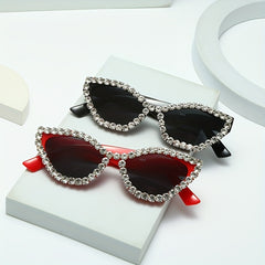 Stylish Women's Punk Sunglasses Cat Eye Sunshade Eyeglasses
