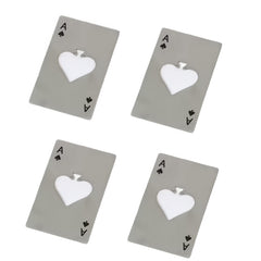 4pcs Stainless Steel Pokers Bottle Opener Set for Weddings Bars Parties