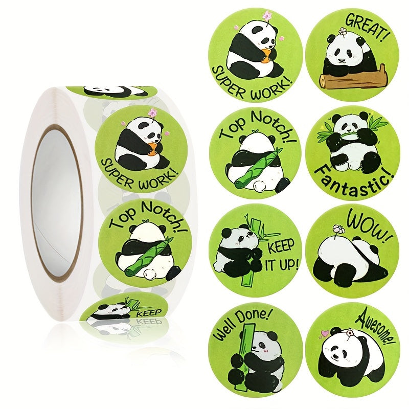 500pcs Big Panda Student Encouragement Stickers