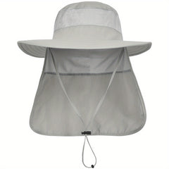 UPF 50 Sun Protection Safari Cap with Neck Flap