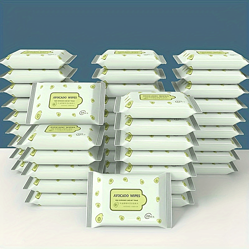 Avocado Small Pack Wet Wipes 10pcs Pack