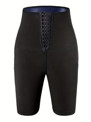 High Waist Buckles Workout Shorts for Women
