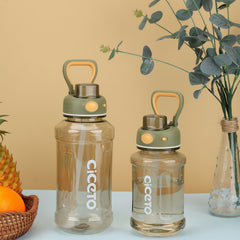 800ml 1300ml Leakproof Straw Water Bottle Portable Water Cup Handle
