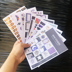 9 Sheets Paper Stickers For Bullet Journals Planner BUJO