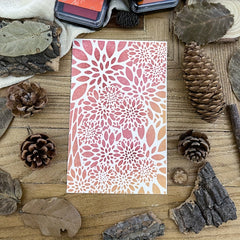 Small Floral Background Stencils - DIY Art Stencils for Painting - 20x12cm