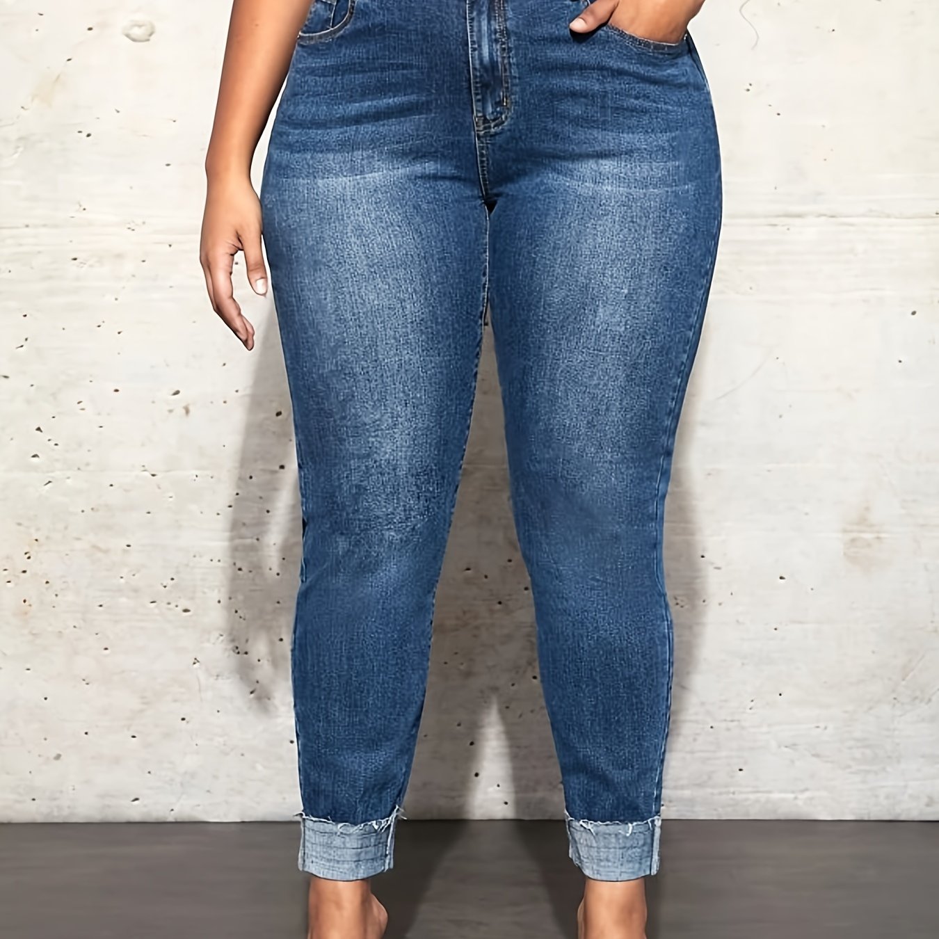 High Rise Skinny Jeans Women's High Stretch Denim Pants